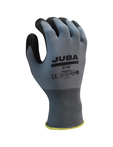 Guante nailon, palma recubierta pvc para jardinería, t-09