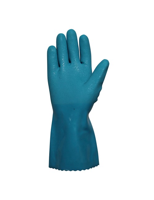 Guante pcv triple capa, arenoso, interior algodón, riego jardín, t-07