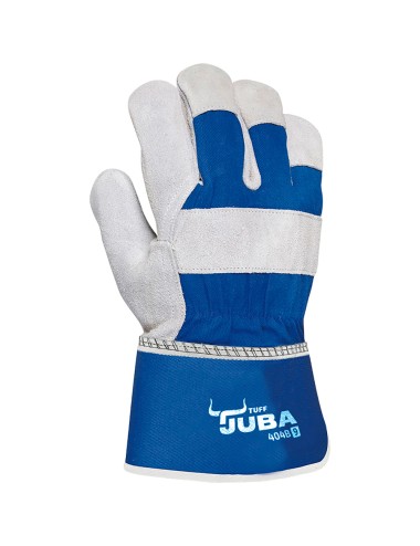 Guante piel de serraje vacuno / lona, t-09