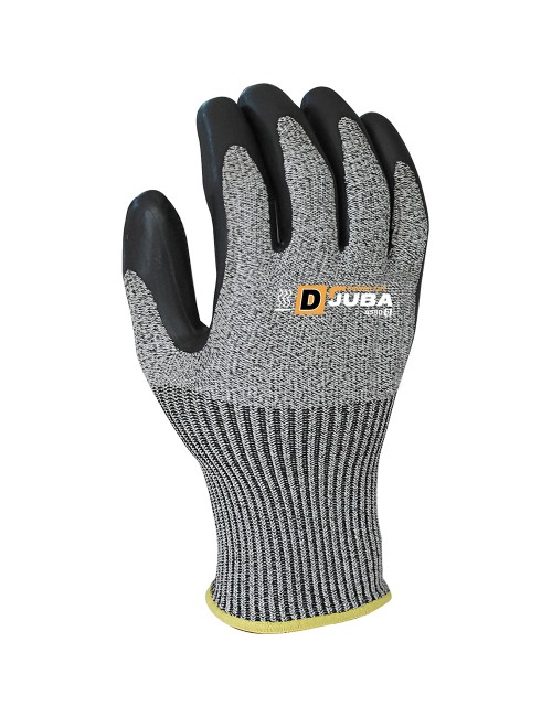 Guante poliéster / elastano / k-rock palma látex, resistente a corte, t-11