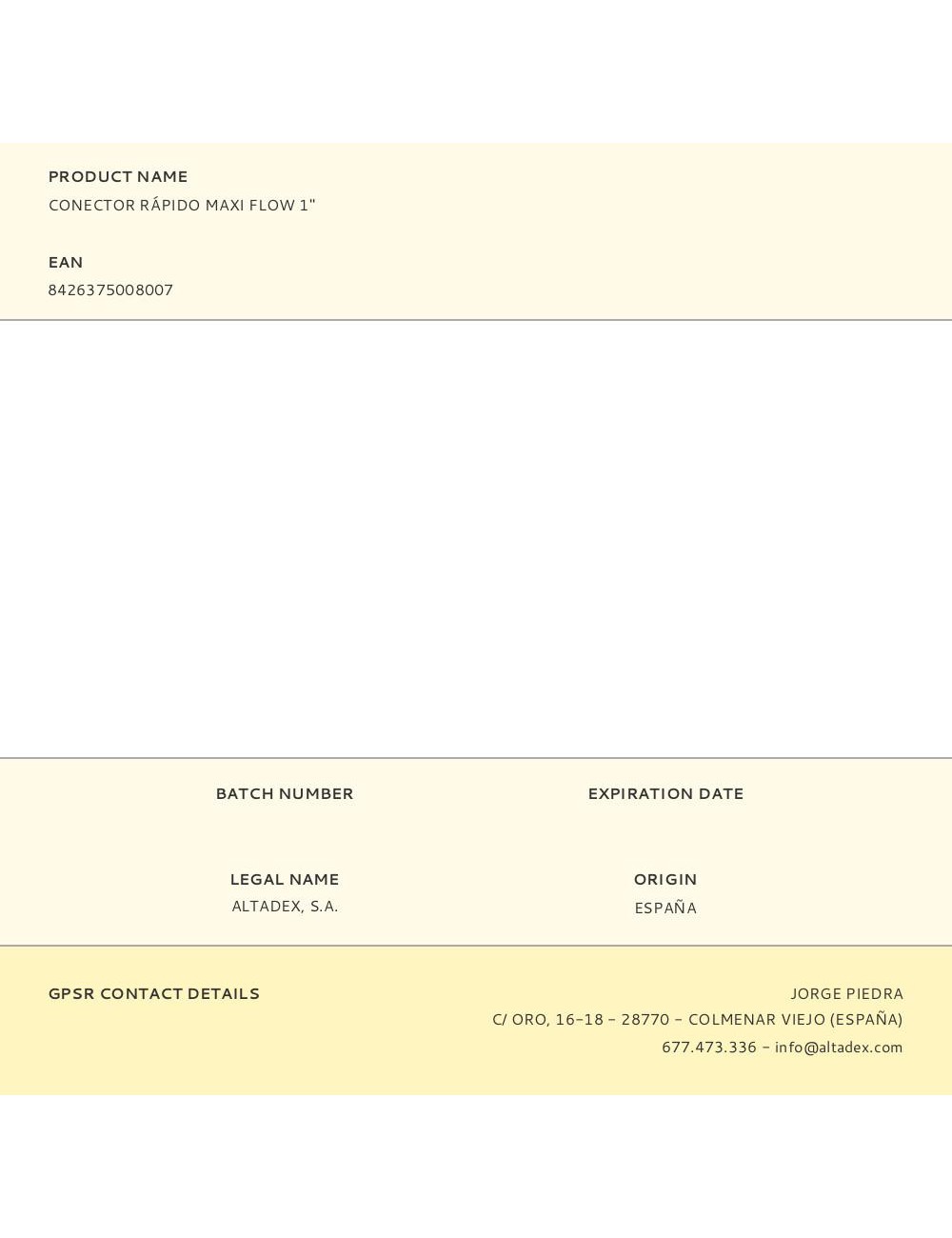 Conector rápido maxi flow 1"