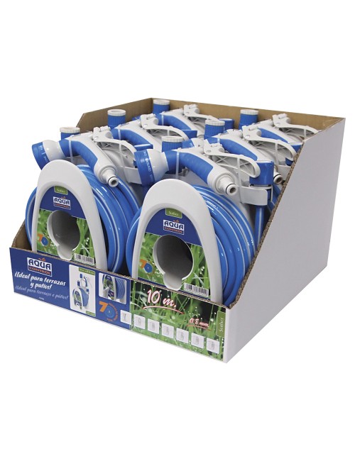 Carrito porta manguera especial terrazas 10 m