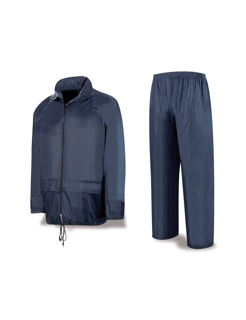 Traje agua ingeniero poliéster/pvc azul m