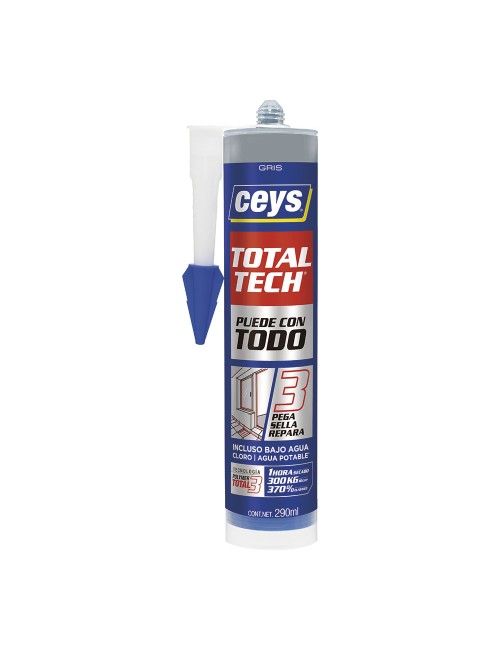 Adhesivo sellador total tech gris 290 ml