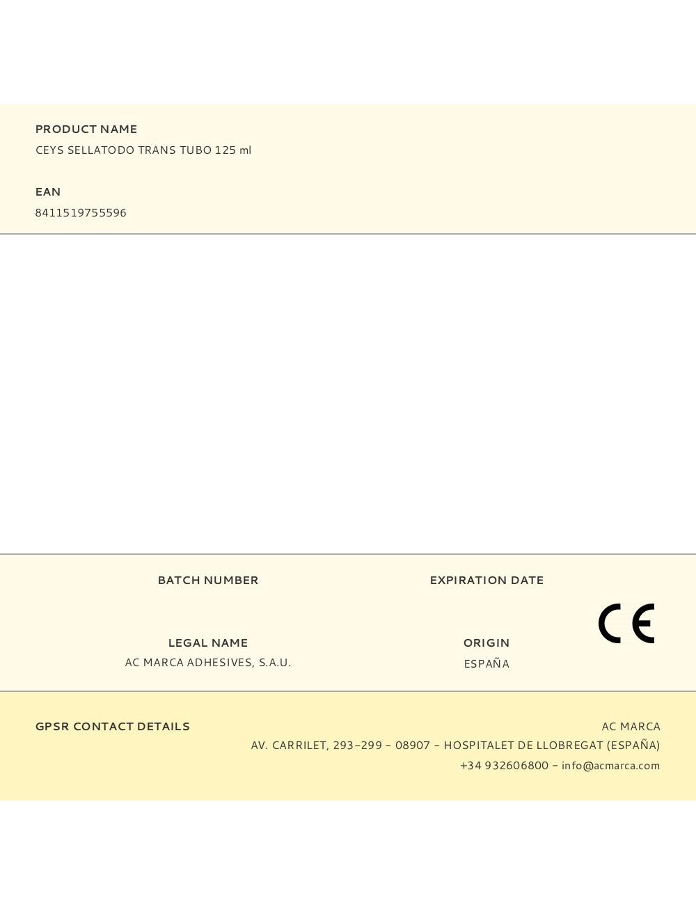 Silicona sellatodo transparente tubo 125 ml