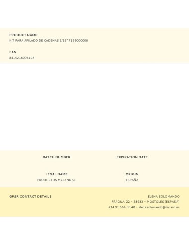 Kit para afilado de cadenas 5/32" 7199000008