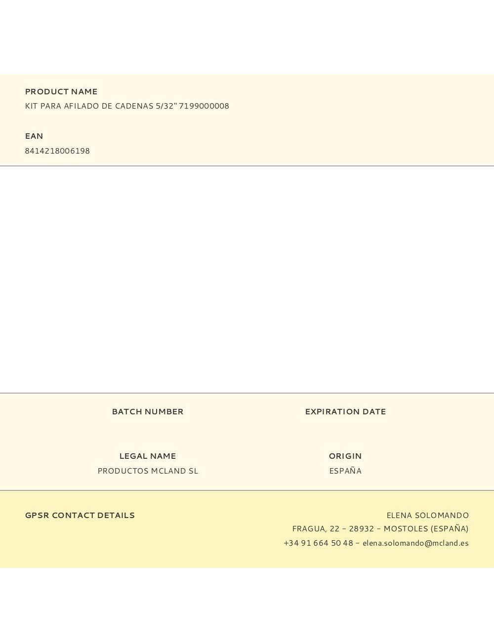 Kit para afilado de cadenas 5/32" 7199000008