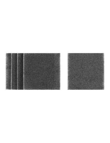 Lijas de malla para lijadoras orbitales 115 x 115 mm, grano 60, pack 5 uds