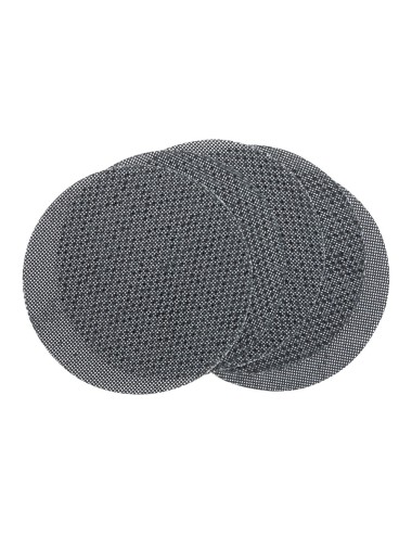 Lijas de malla para lijadoras orbitales ø125 mm, grano 80, pack de 5 uds
