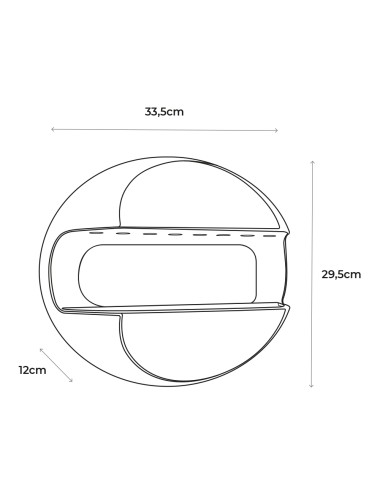 Atrapa insectos led con placa adhesiva 5w 33,5x12x29,5cm edm