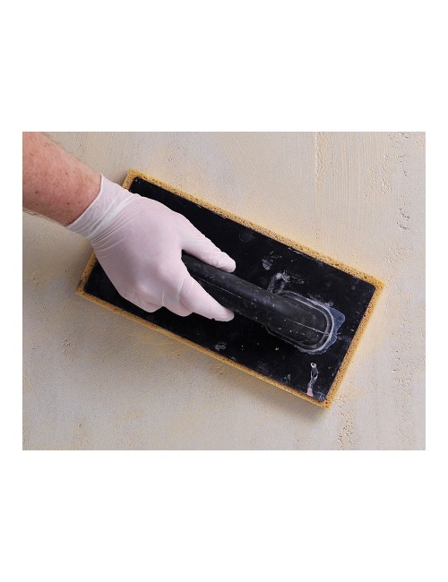 Guante látex, con polvo, desechable, blanco, t-09, caja 100 uds