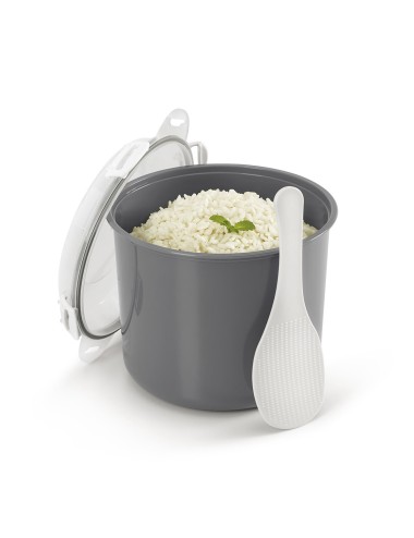 Cocedor de arroz y cereales para microondas