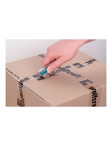 Cúter de seguridad de plástico con cuchilla trapezoidal