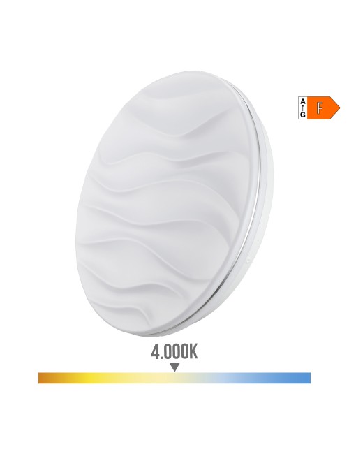 Aplique super led de superficie modelo desert 12 w 4000 k 1160 lm ø26 x 5,2 cm