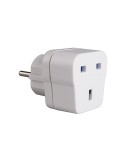 Adaptador ingles con t/tl (para viajar a españa) 13a 4,8mm blanco av1 solera