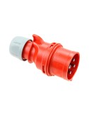 Clavija cetac 3p+t roja 32a 400v~ ip44