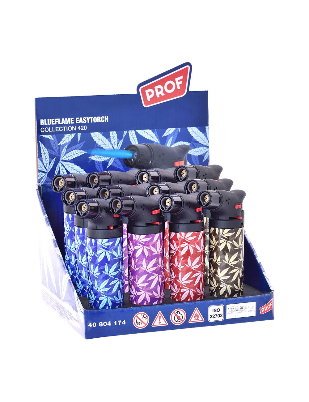 Encendedor llama azul colores surtidos recargable 40803935 polyflame