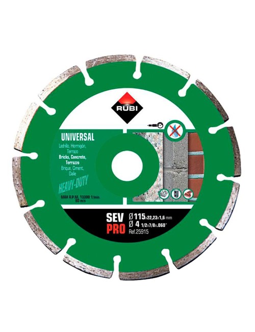 Disco diamantado sev pro ø115 mm