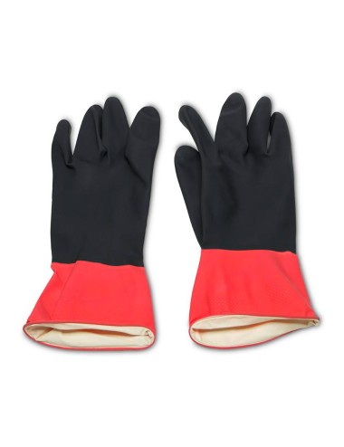Guante de látex, bicolor, talla única