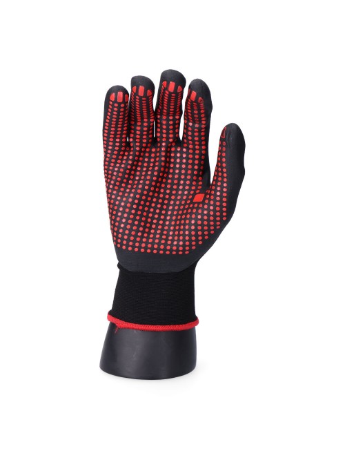 Guante nailon / licra palma nitrilo para metalúrgia, t-08