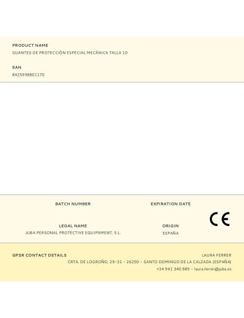 Guante nailon / licra palma nitrilo foam para mecánica, t-10