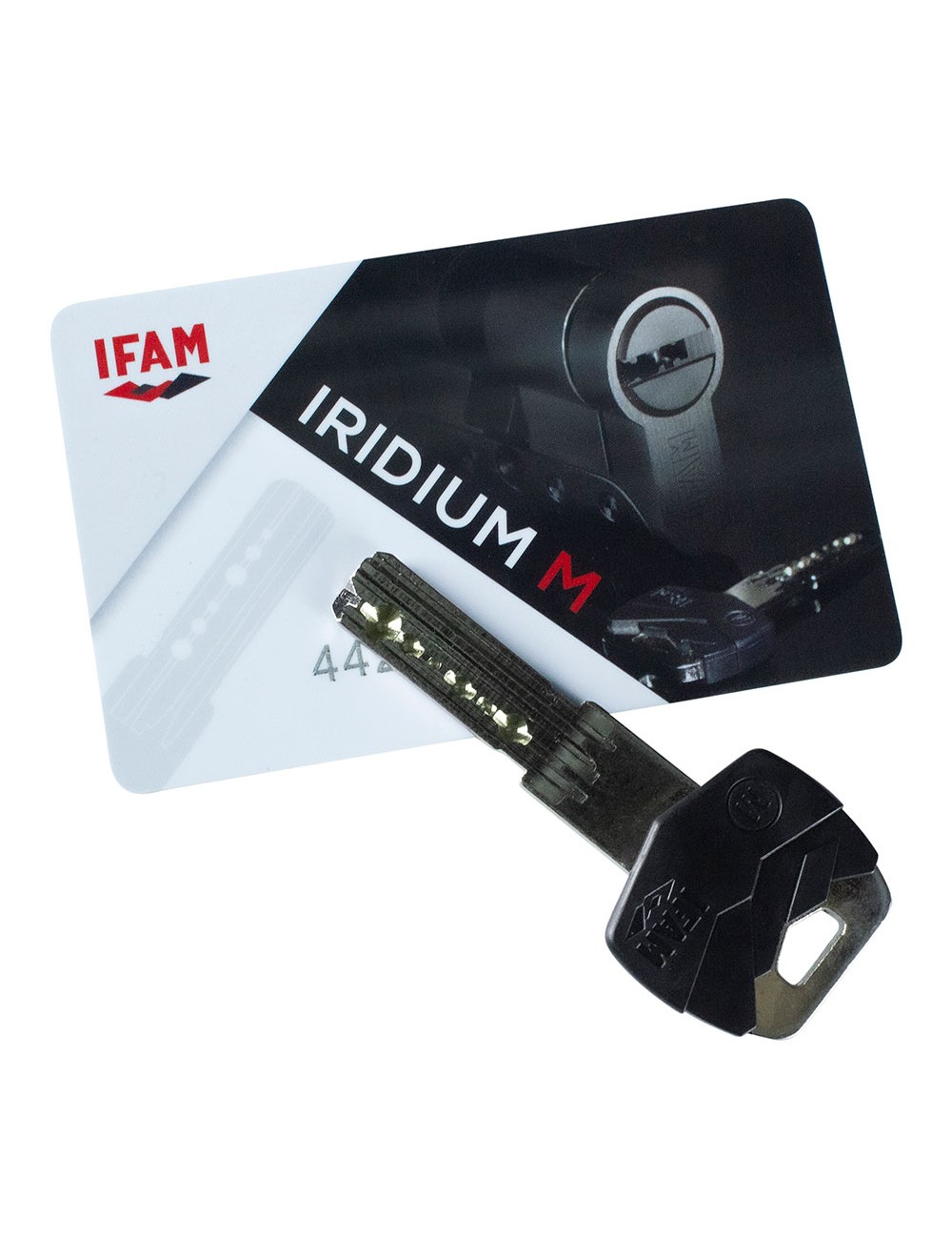Cilindro iridium m irm3030nc. níquel 60mm (30+30mm) leva corta 13mm con 5 llaves de seguridad. ifam