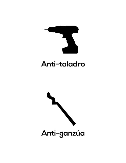 Cilindro f5s3030l de latón 60mm (30+30mm) leva larga 15mm. con 3 llaves de serreta. ifam