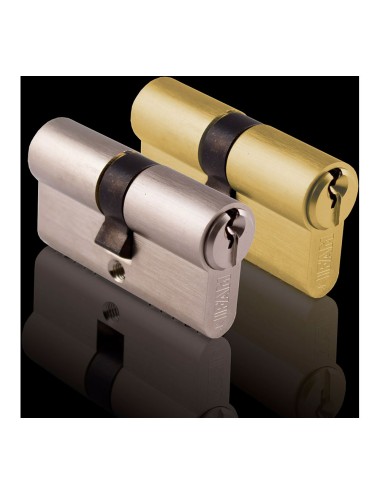 Cilindro f5s3030l de latón 60mm (30+30mm) leva larga 15mm. con 3 llaves de serreta. ifam