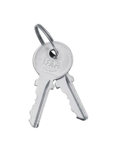 Cerradura 111 f. niquel. lengüeta recta de 45mm. con 2 llaves. ifam