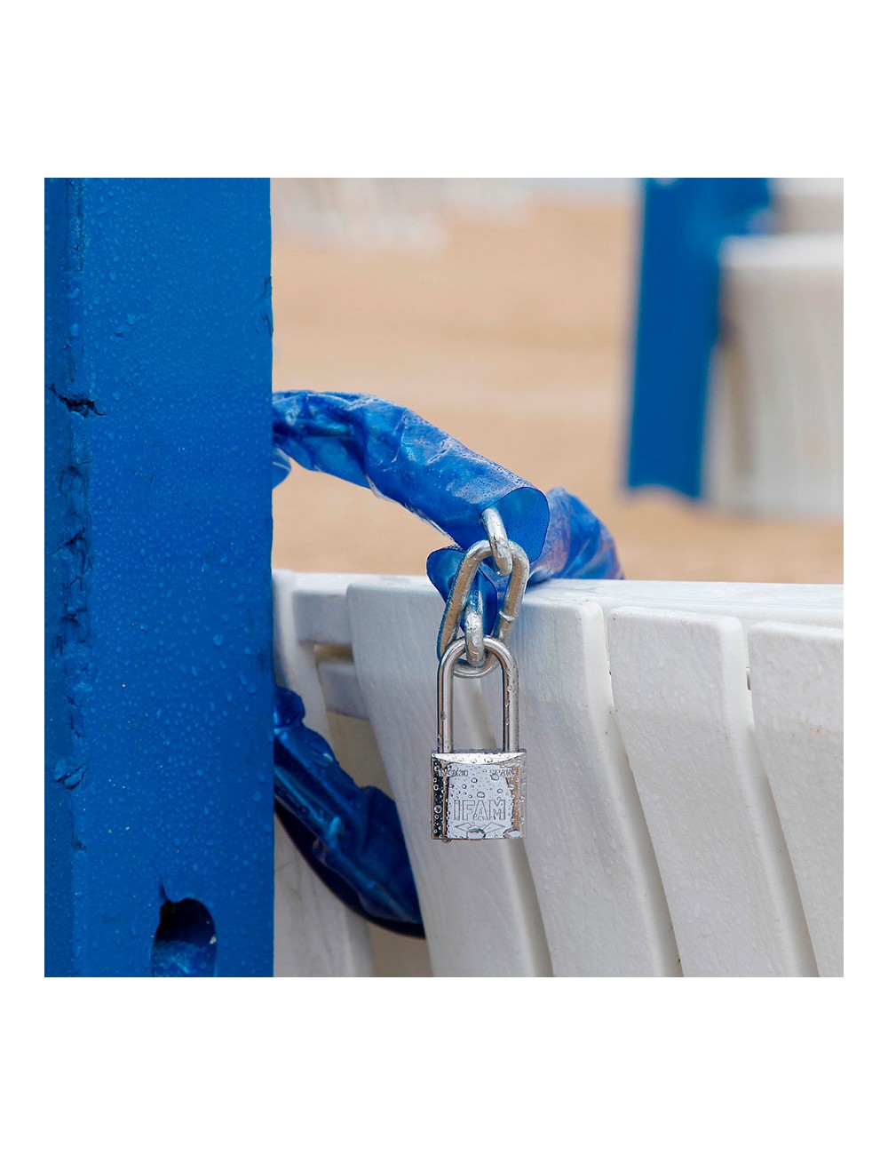 Candado inox. 40 inoxidable 40mm con 2 llaves. arco normal. ifam