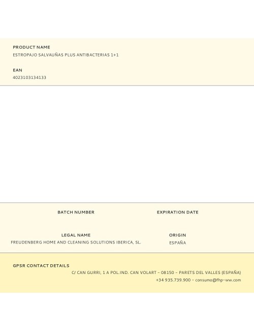 Estropajo salvauñas plus antibacterias 1+1