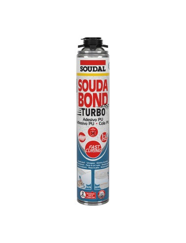 Espuma adhesiva turbo soudabon turbo pistola 750 ml