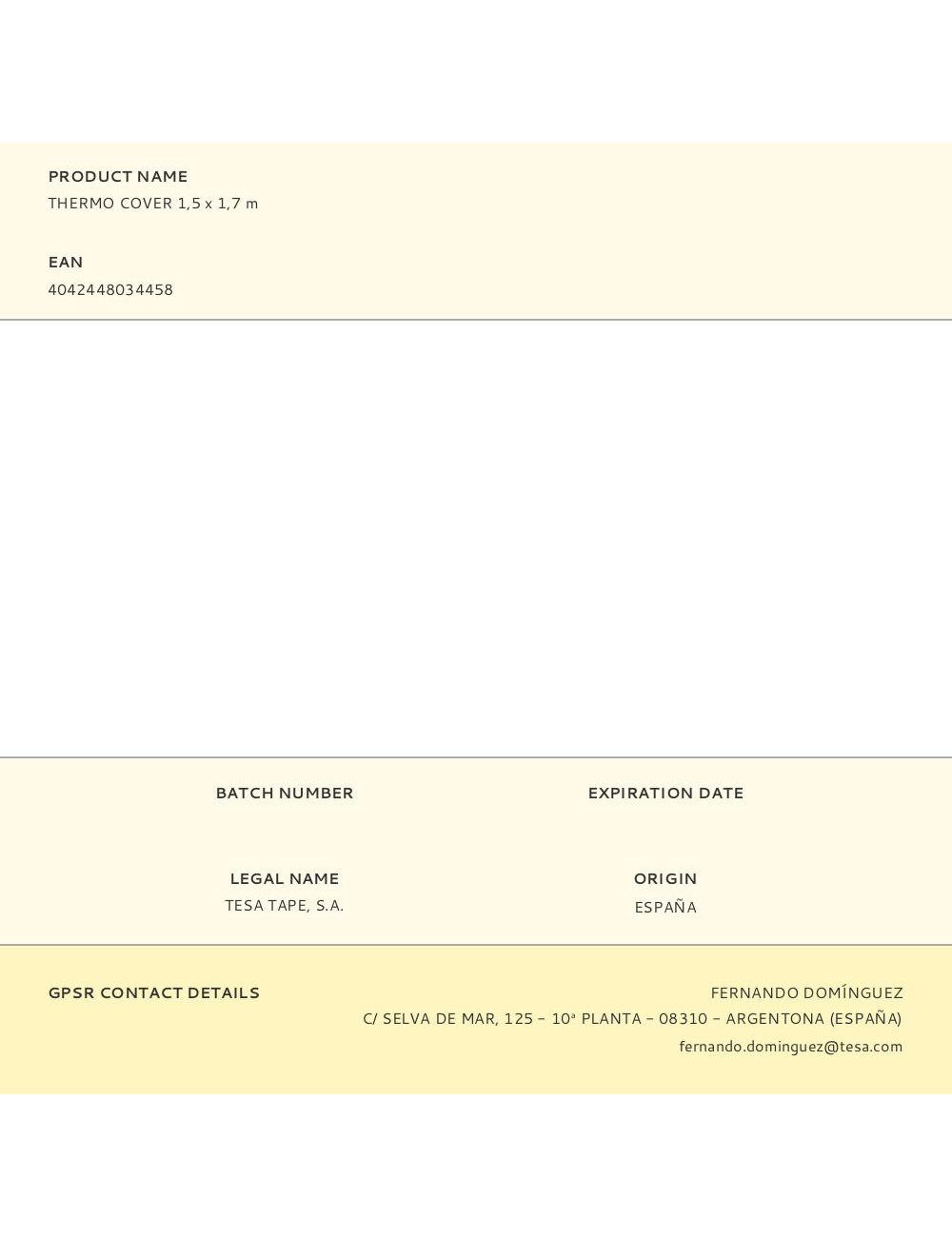 Aislamiento para ventanas thermo cover 1,5 x 1,7 m