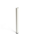 Pata regulable cilíndrica de acero en color blanco mod.406g. altura 71cm rei