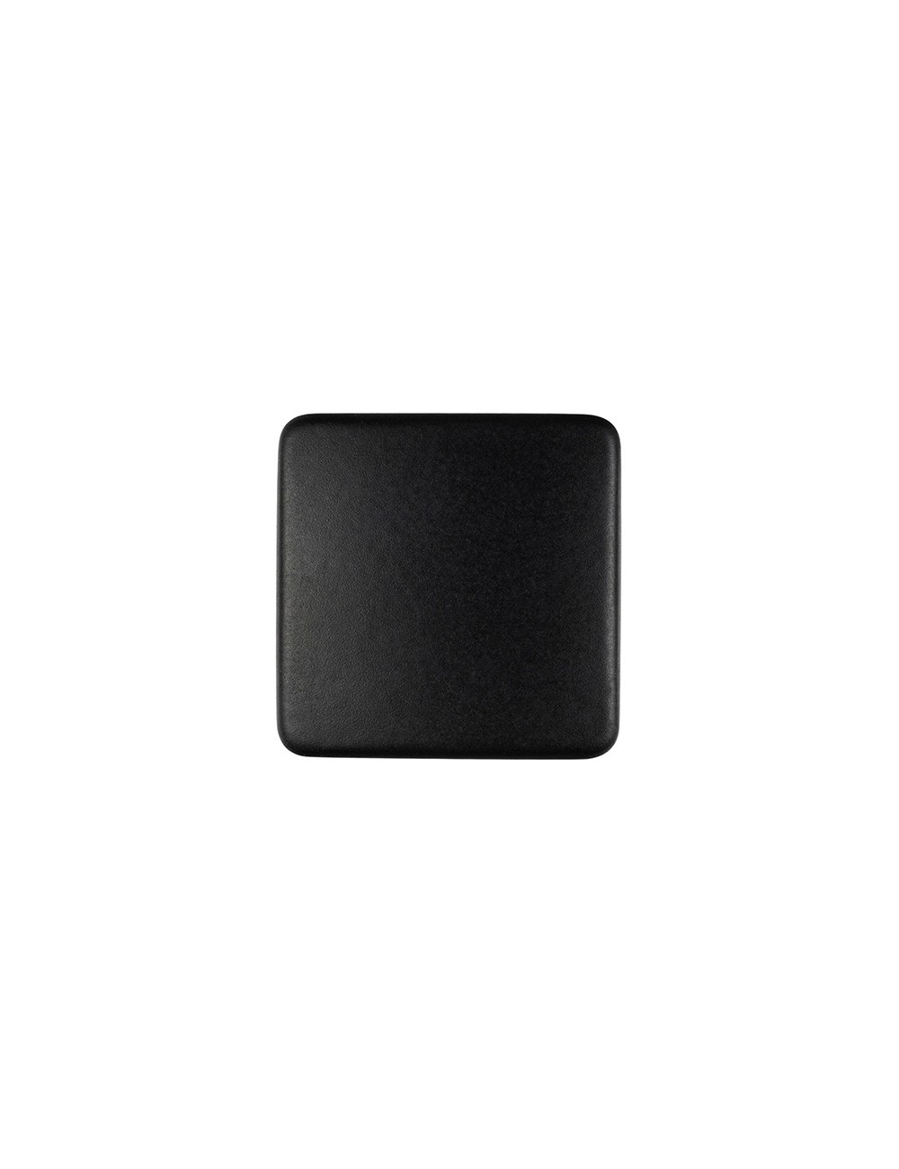 Blister con 4 pomos metálicos para mueble, con acabado negro mate mod. 782 37x37mm rei