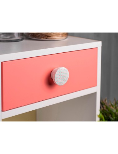 Blister con 4 pomos redondos para mueble fabricado en madera acabado decorativo mod. m3 ø38mm rei