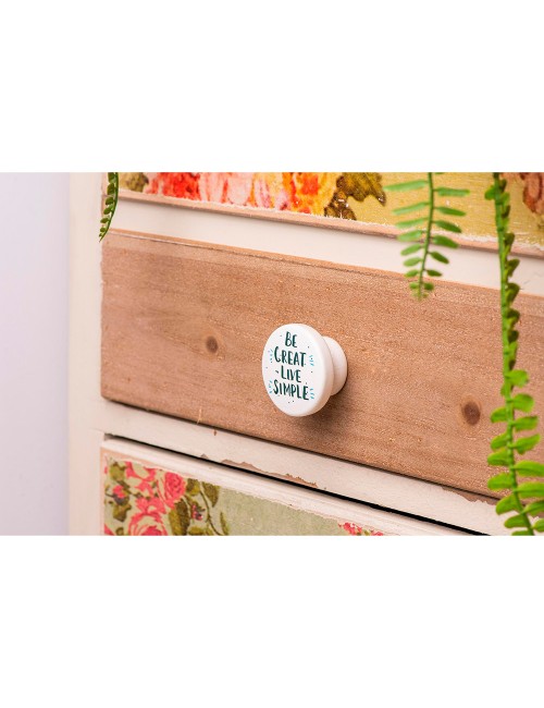 Blister con 4 pomos redondos para mueble fabricado en madera acabado decorativo mod. m7 ø38mm rei