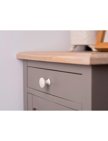 Blister con 4 pomos redondos para mueble fabricado en zamak acabado blanco poro mod. 760 ø25mm rei