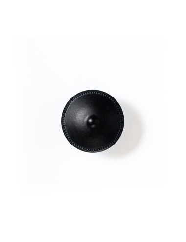 Blister con 4 pomos redondos para mueble fabricado en zamak acabado negro mate mod. 3121 ø30mm rei