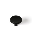 Blister con 2 pomos redondos para mueble fabricado en zamak acabado negro mate mod. 774 ø35mm rei
