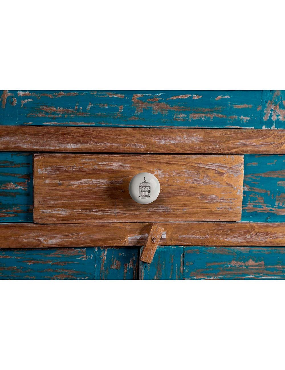 Blister con 4 pomos redondos para mueble fabricado en porcelana acabado ilustrado mod. e815 ø40mm rei