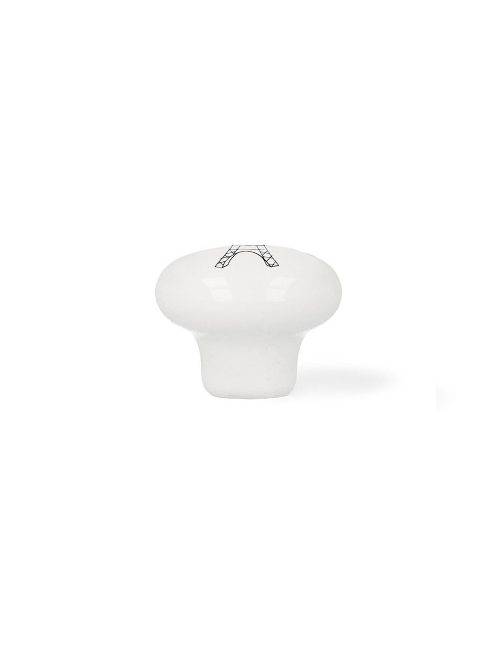 Blister con 4 pomos redondos para mueble fabricado en porcelana acabado ilustrado mod. e816 ø40mm rei