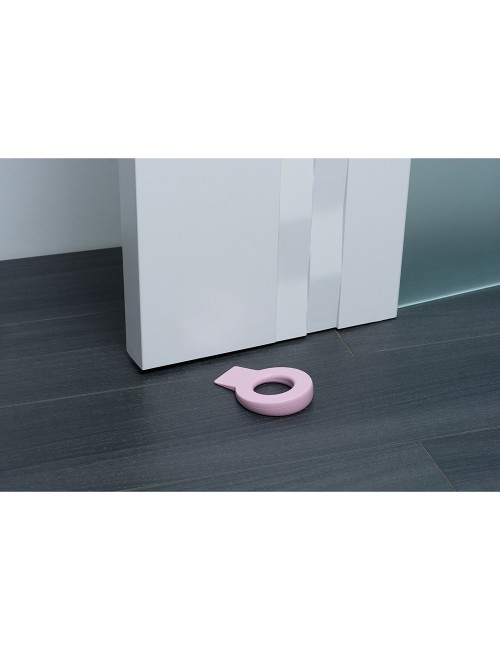 Retenedor de cuña para puerta colgable lock mod.660 de plástico rosa. rei