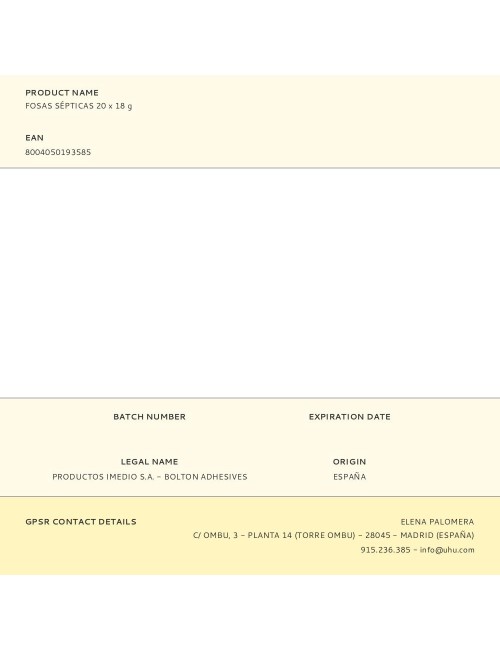 Fosas sépticas 20 x 18 g