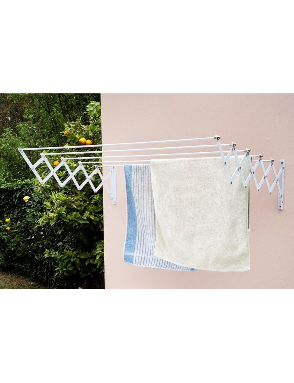 Tendedero acero epoxi blanco, tendido 120 cm