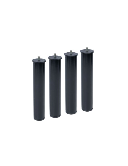 Juego 4 patas canape pt26 ø50 x 270 mm sin rueda, negro 96406 micel