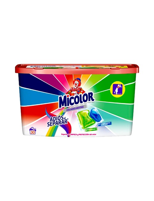 Detergente cápsulas adiós al separar 30 dosis