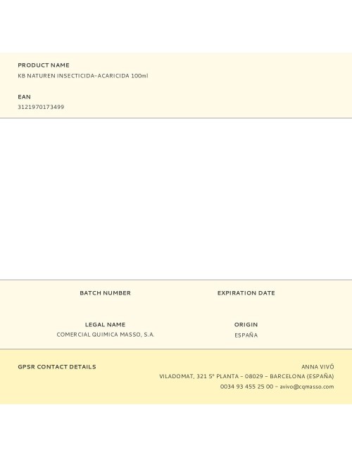 Kb naturen insecticida-acaricida 100ml