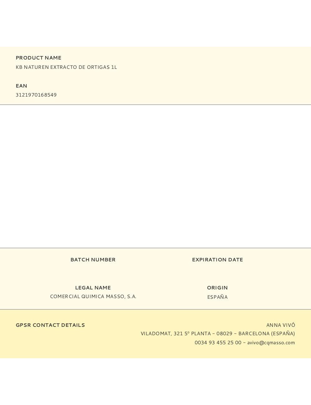 Kb naturen extracto de ortigas 1l