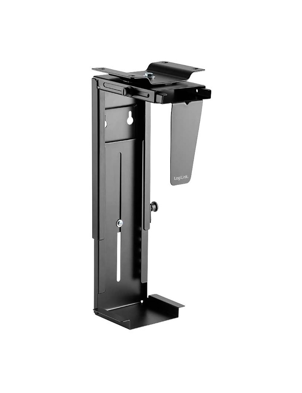 Soporte torre ordenador bajo mesa o fijacion en pared, giratorio logilink